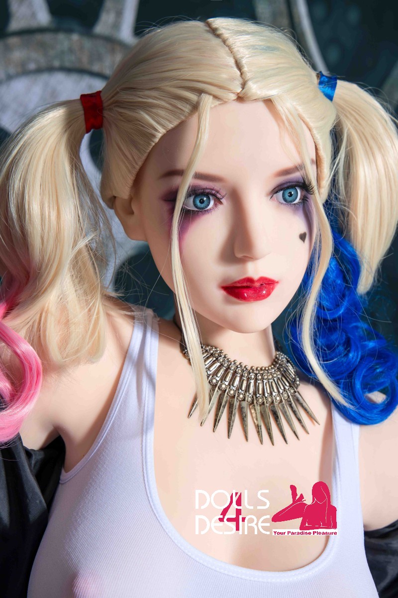 Harley Quinn-Customizable-149CM-C-Cup-Premium TPE Doll/Silicon Head- Fast shipping in USA/EU