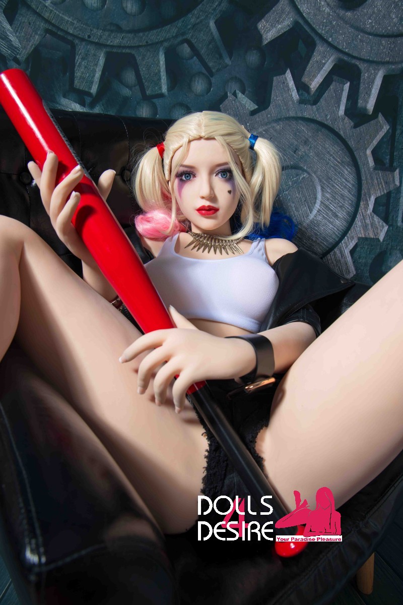 Harley Quinn-Customizable-149CM-C-Cup-Premium TPE Doll/Silicon Head- Fast shipping in USA/EU